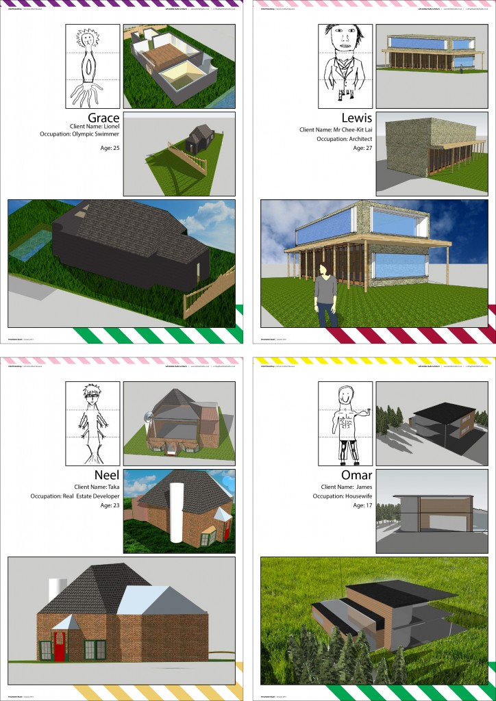 Sample of digital models created by students
